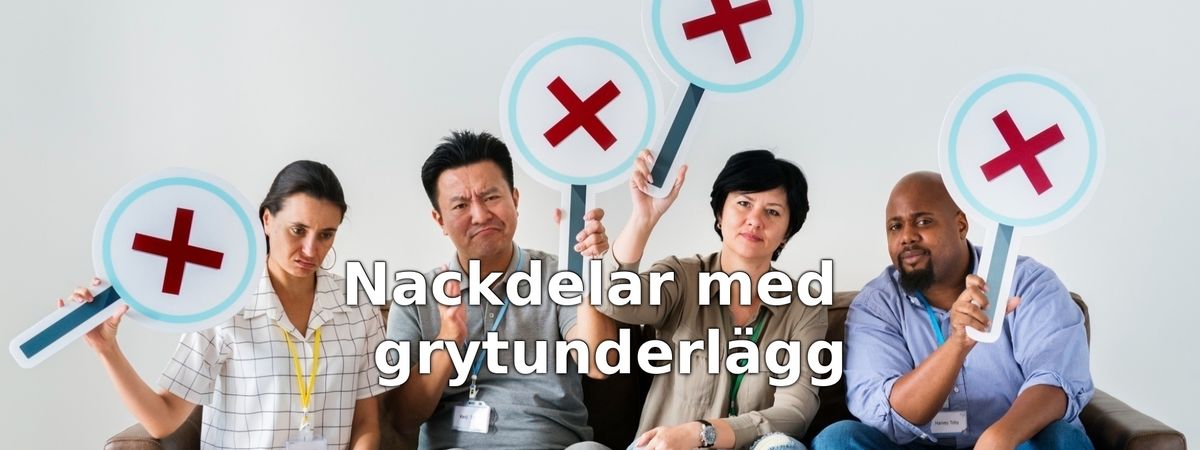 Nackdelar med grytunderlägg