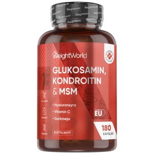WeightWorld Glukosamin, Kondroitin och MSM (180 kapslar)