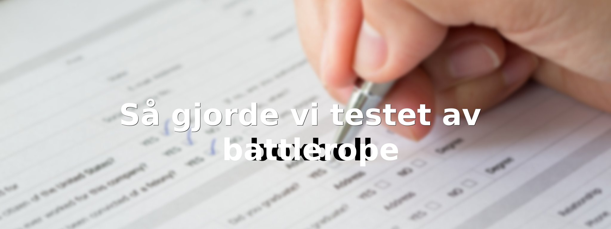 Så har vi bedömt repen