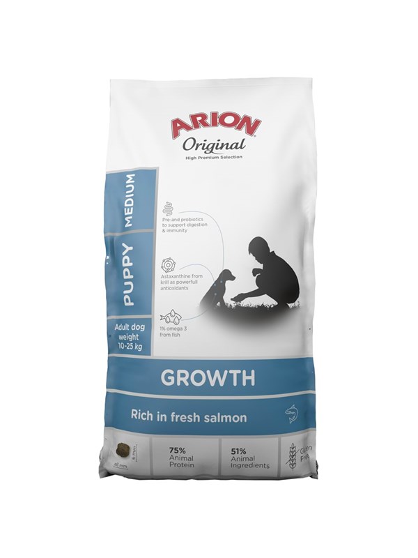 Arion Original Growth Fish Medium 12 kg