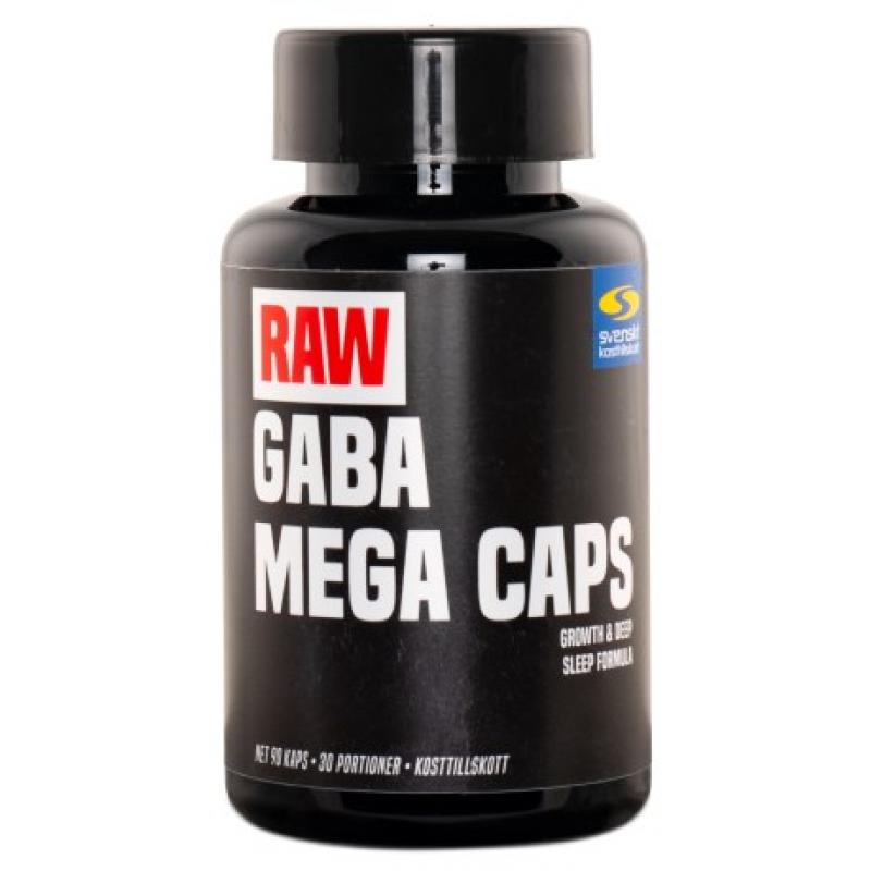 RAW GABA Mega Caps, 90 kapslar
