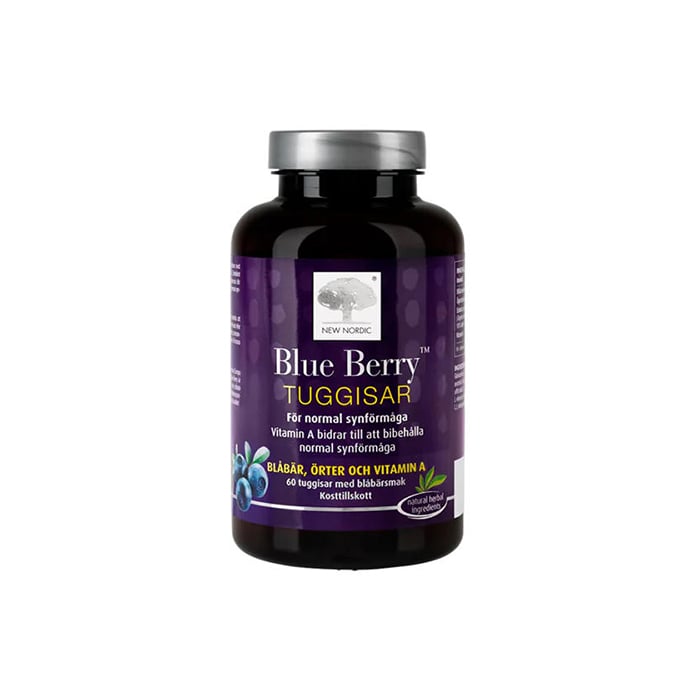 New Nordic Blue Berry Tuggisar 60 st