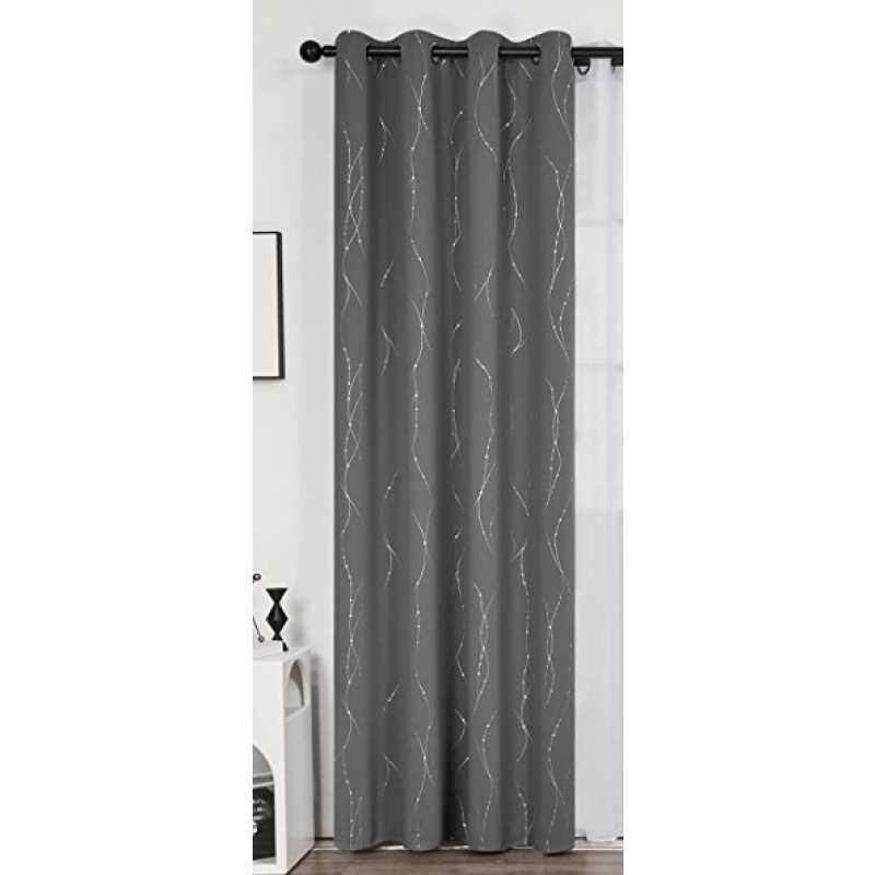 Deconovo termisk mörkläggningsgardin 2 × 117 × 229 cm