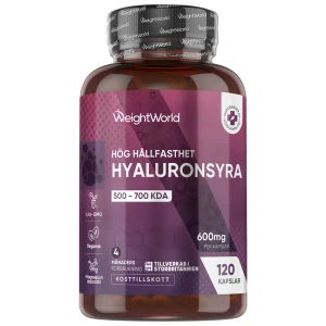 WeightWorld Hyaluronsyra 600 mg, 120 kapslar