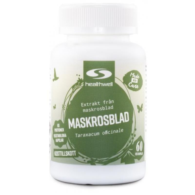Healthwell Maskrosblad Extrakt 60 kapslar