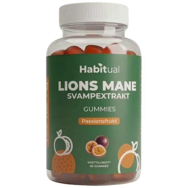 Habitual Lions Mane Gummies Passionsfrukt 60 st