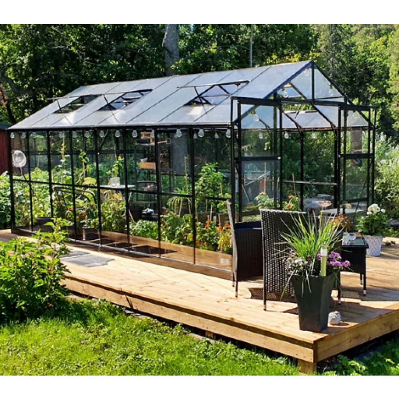Metalcraft glasväxthus 12,7 m²