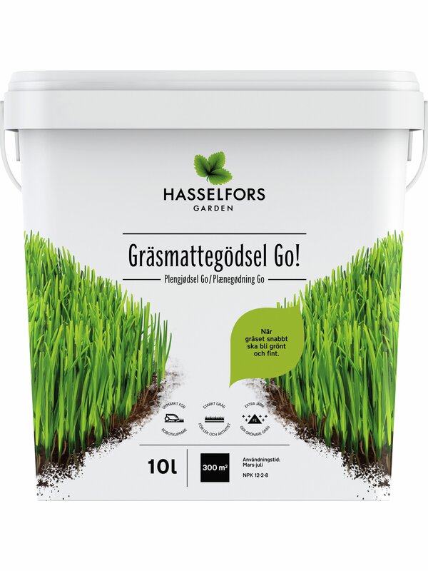 Hasselfors Gräsmattegödsel Go! 10 l