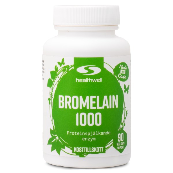 Healthwell Bromelain 1000 90 kapslar
