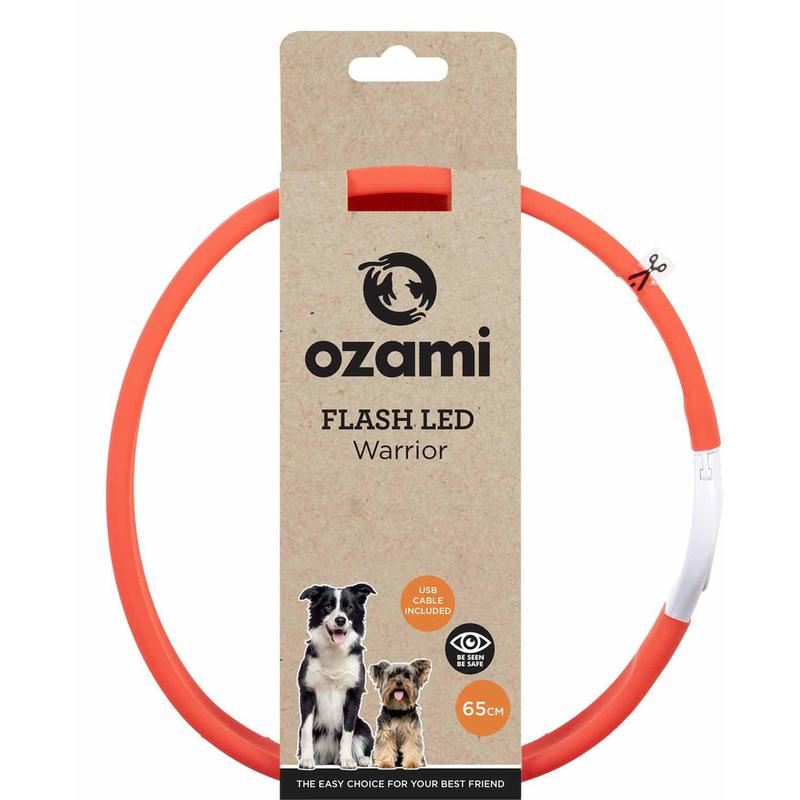 Ozami Flash Warrior LED-halsband 65 cm