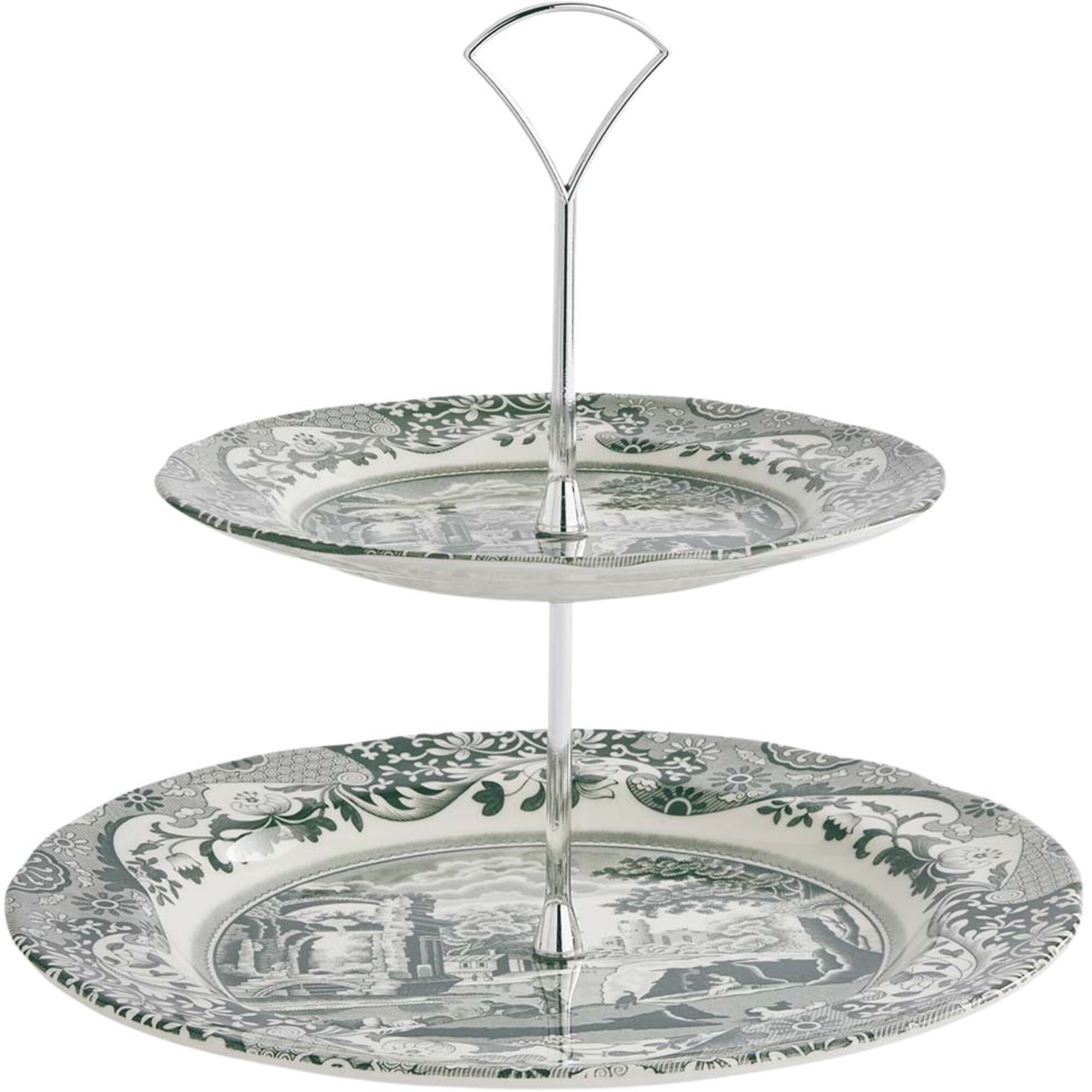 Spode Heritage Green Italian Kakfat 2 våningar