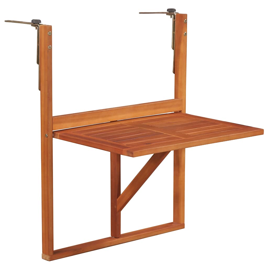 vidaXL Hängande balkongbord akacia 64,5 cm