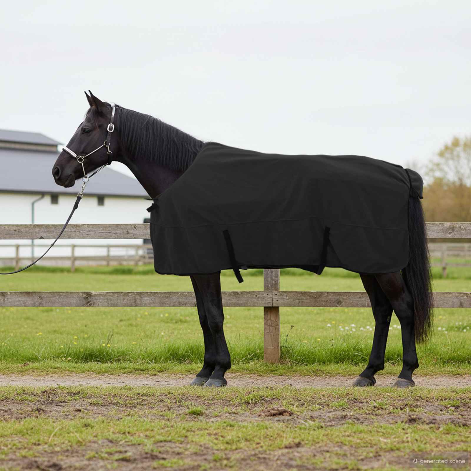 vidaXL Hästdyna Fleece 135 cm