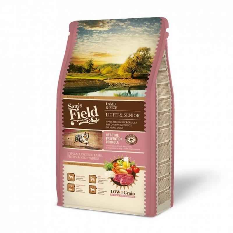 Sam's Field Light & Senior Lamb & Rice 2,5 kg