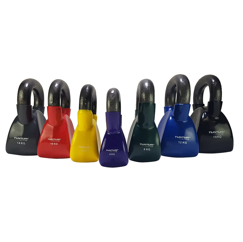 Tunturi Vinyl Kettlebell 4–16 kg