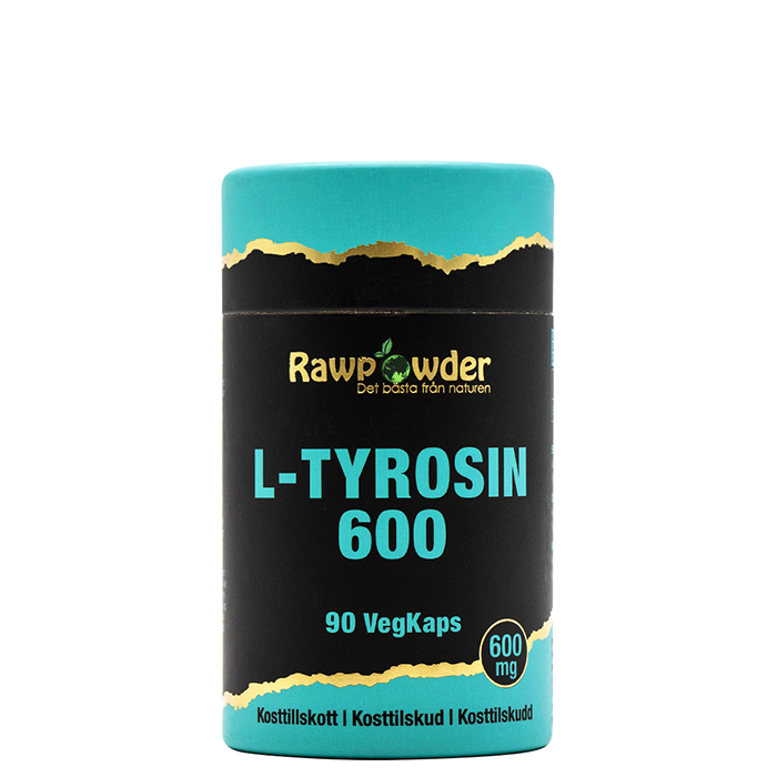Rawpowder L-Tyrosin 600 mg, 90 kapslar