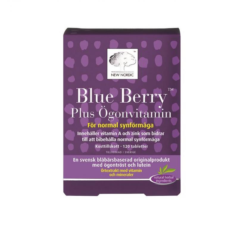 New Nordic Blue Berry Plus 120 tabletter