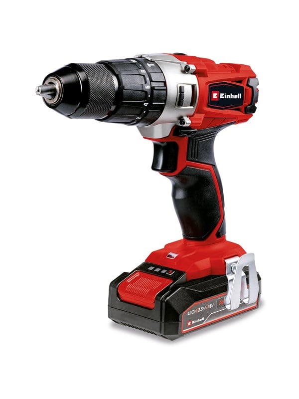 Einhell TE-CD 18/2 Li-i med 2,5 Ah-batteri och laddare