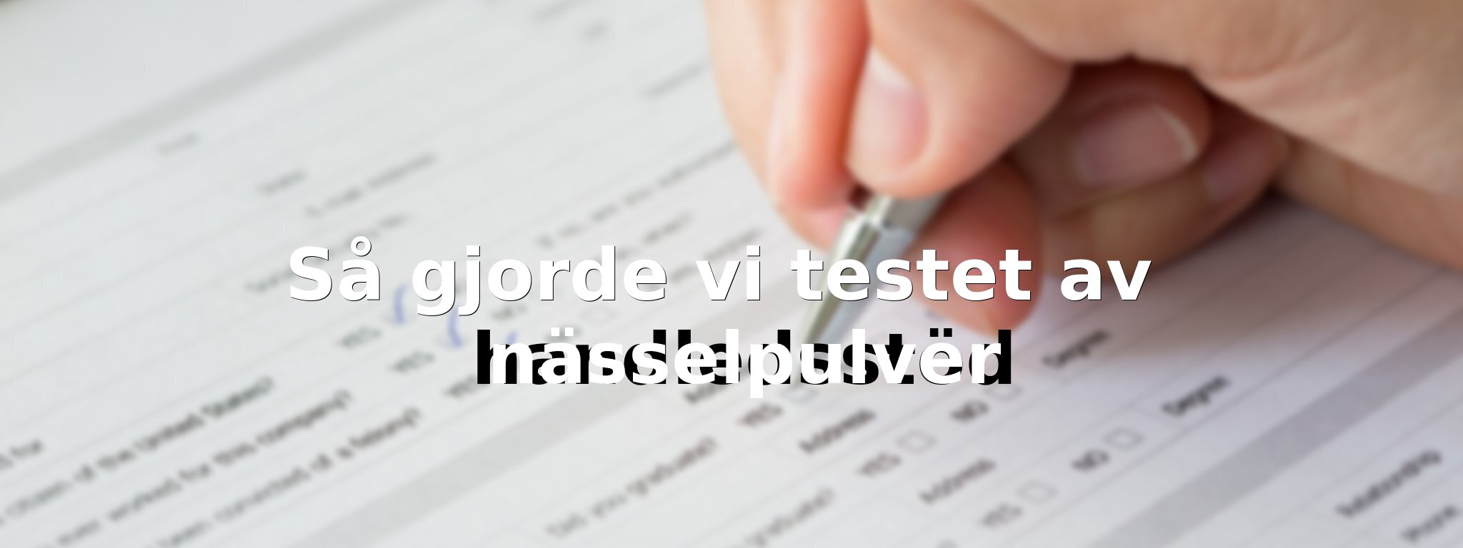 Så testade vi nässelpulvren