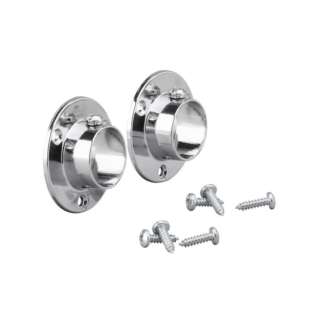 Elfa 471010 klädstångshållare silver (2-pack)