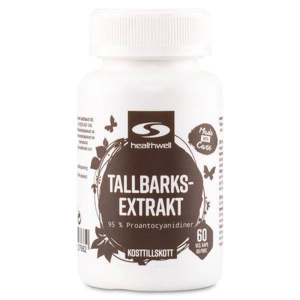 Healthwell Tallbarksextrakt 60 kapslar