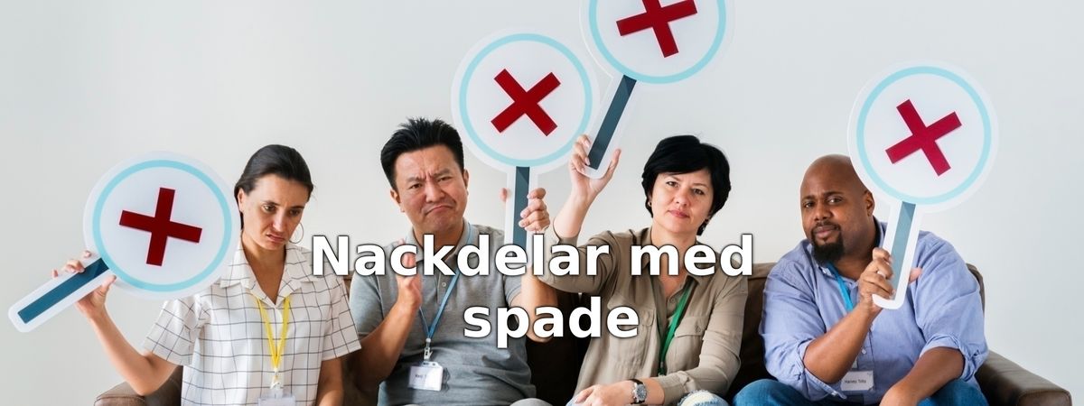 Nackdelar med spadar