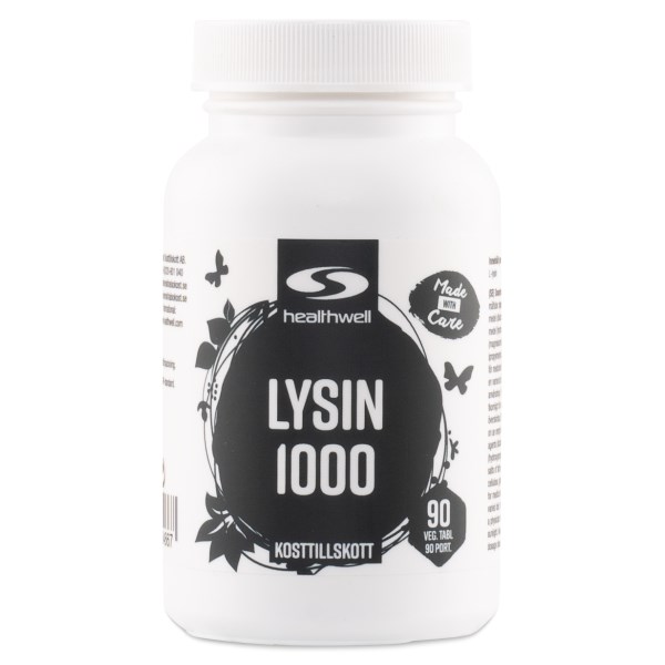 Healthwell Lysin 1000, 90 tabletter