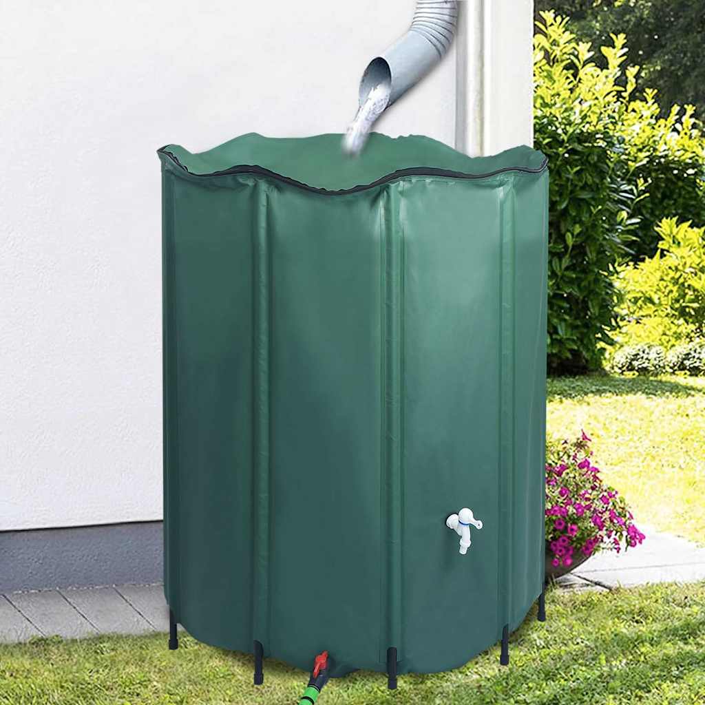 vidaXL Regntunna hopfällbar 1000 l