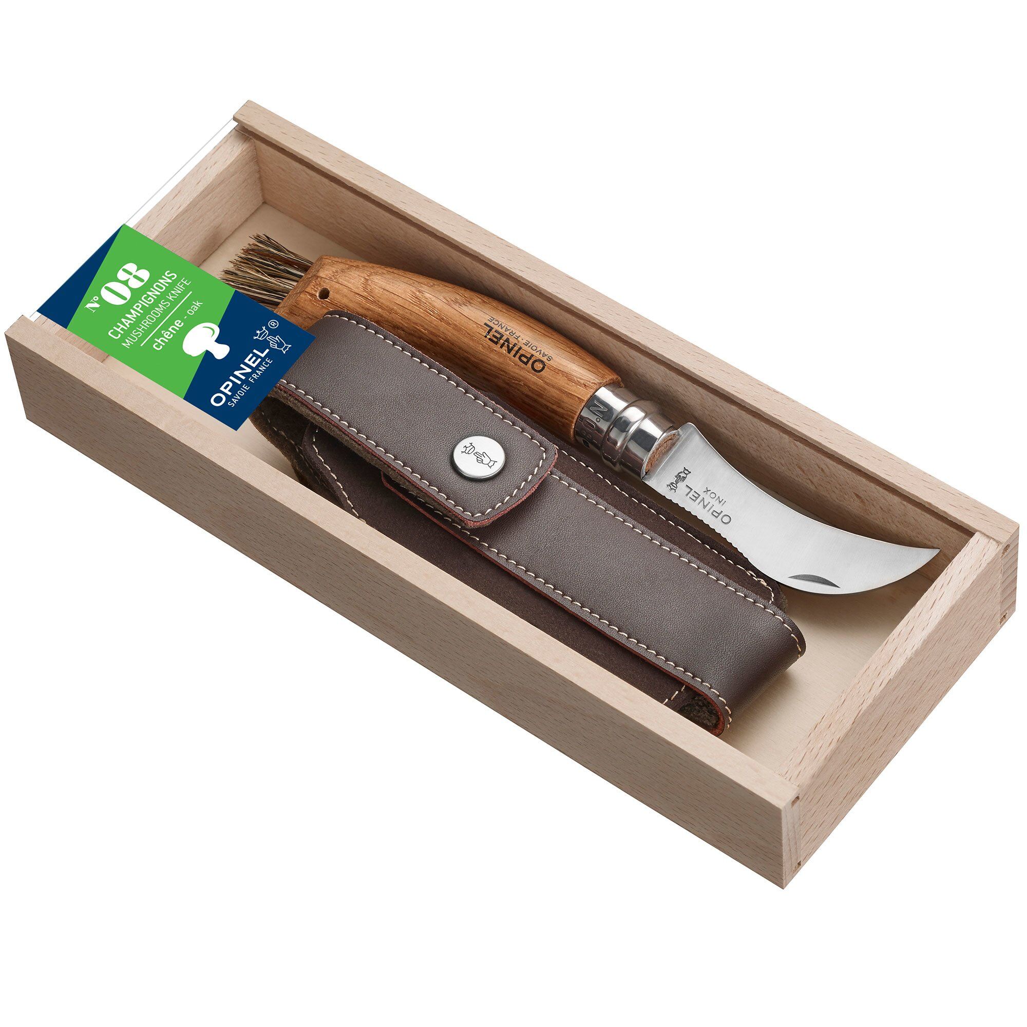 Opinel No. 8 svampkniv med hölster