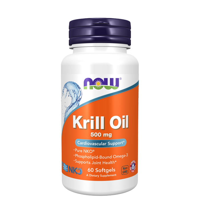 NOW Foods Krillolja 500 mg (60 kapslar)