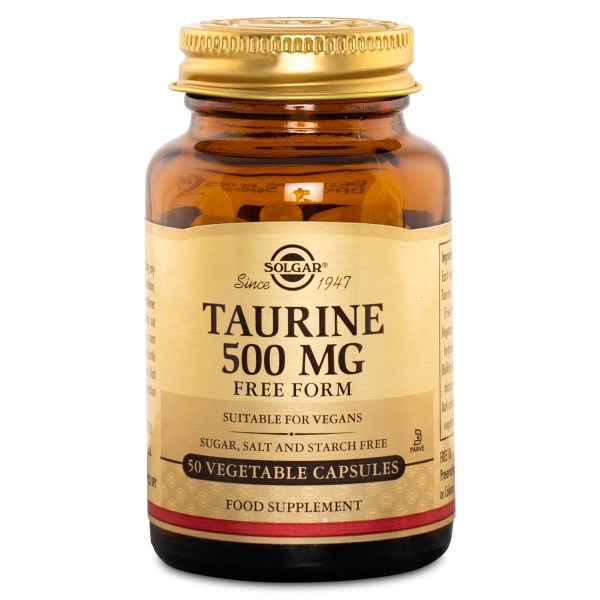 Solgar Taurin 500 mg 50 kapslar