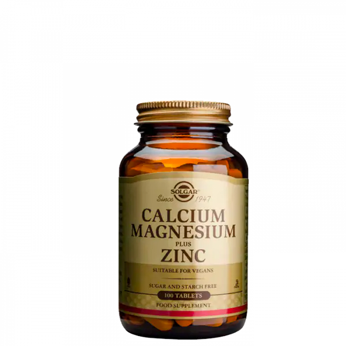 Solgar Calcium Magnesium Plus Zinc 100 tabletter