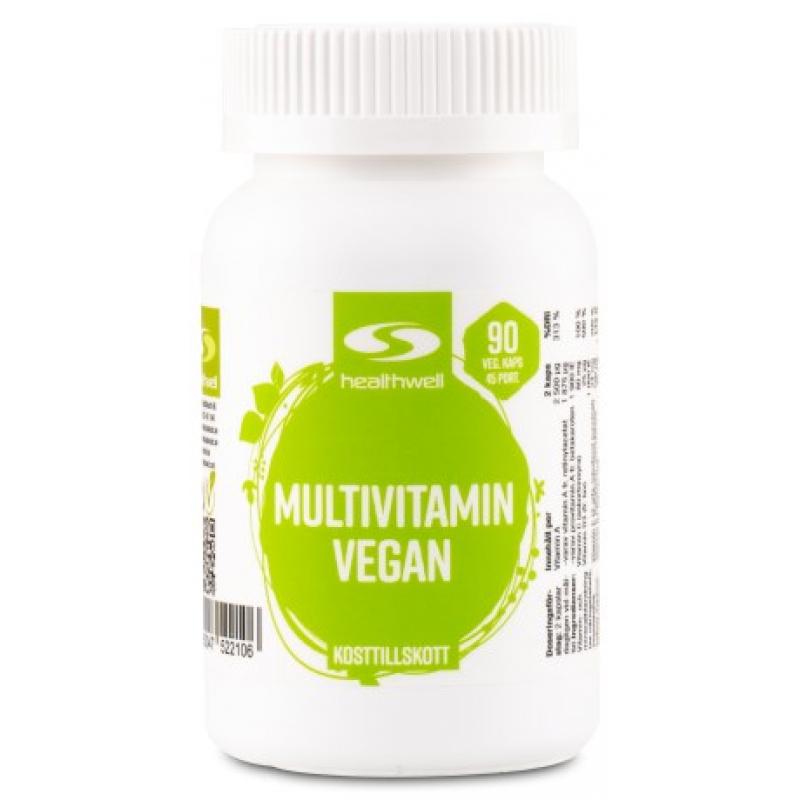 Healthwell Multivitamin Vegan 90 kapslar
