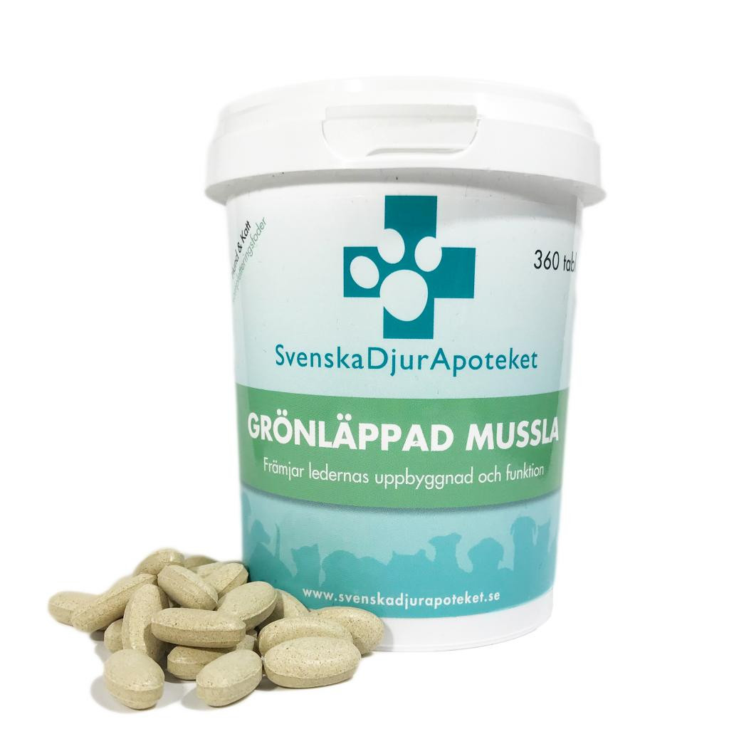 Svenska Djurapoteket Grönläppad Mussla, 120 tabletter