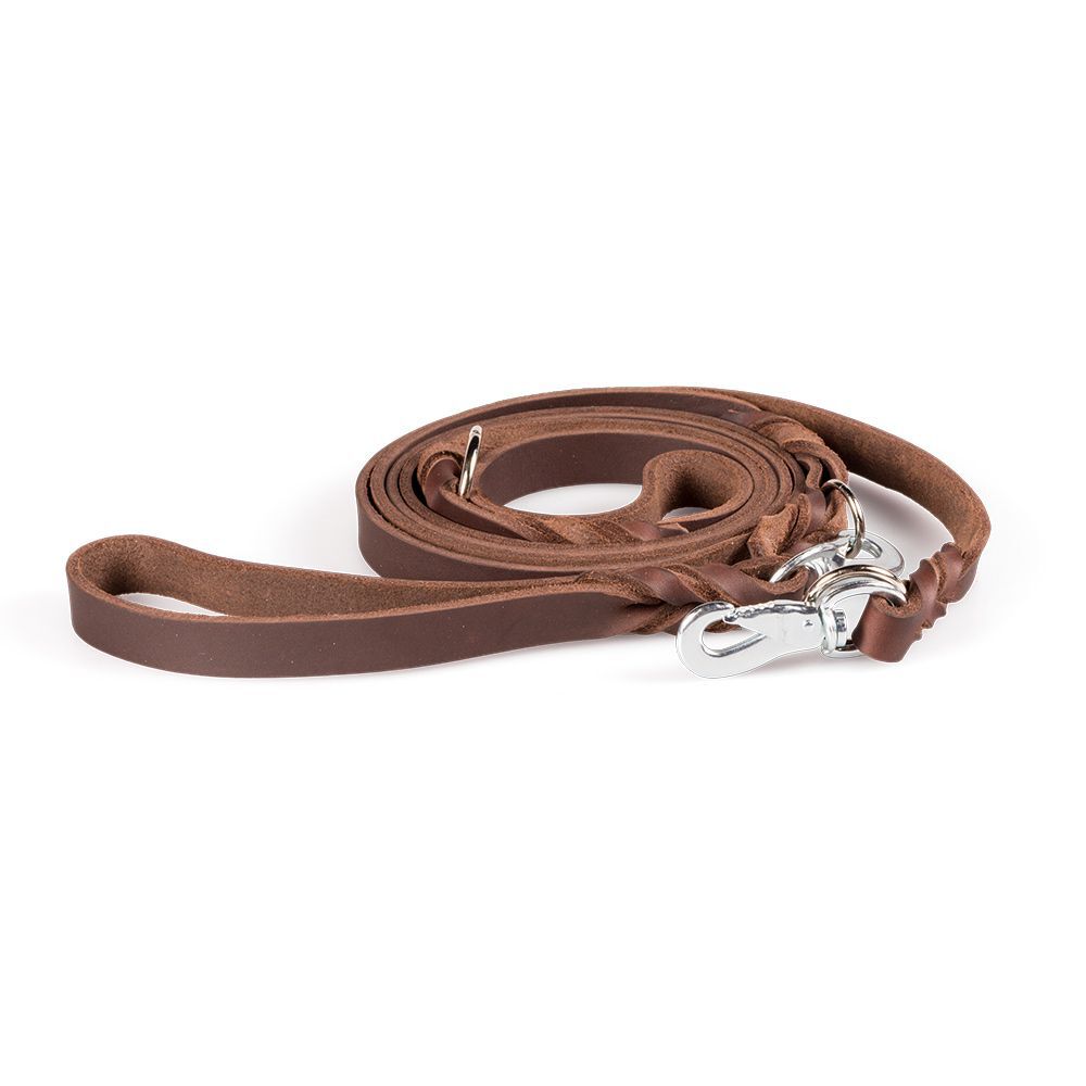 Feel Leather Braid Multi brun 18 mm × 300 cm