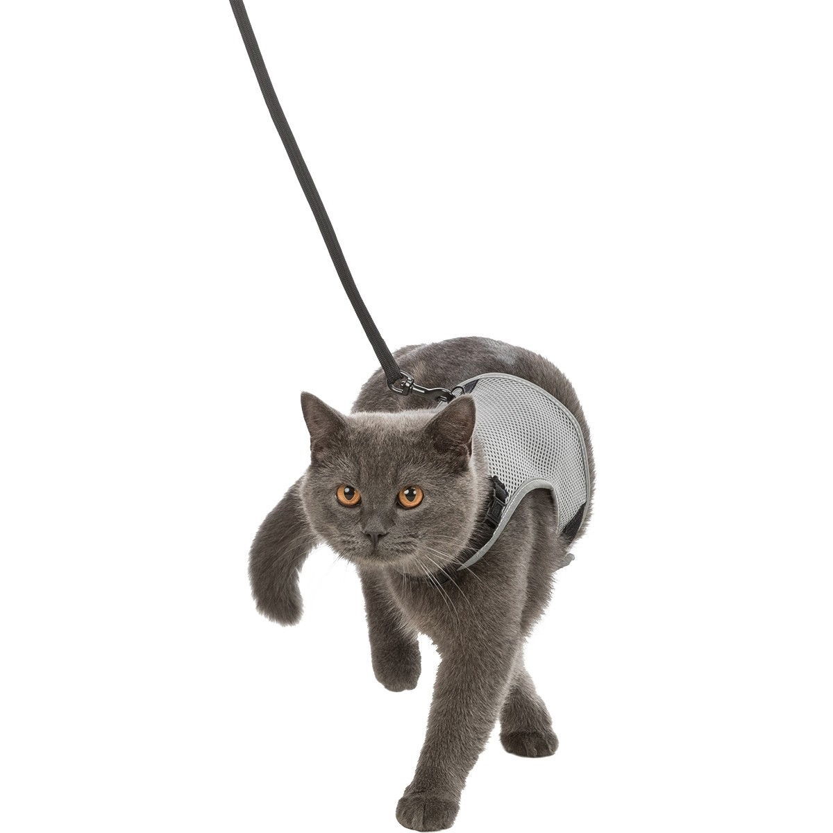 Trixie mjuk kattsele med koppel (24–42 cm)