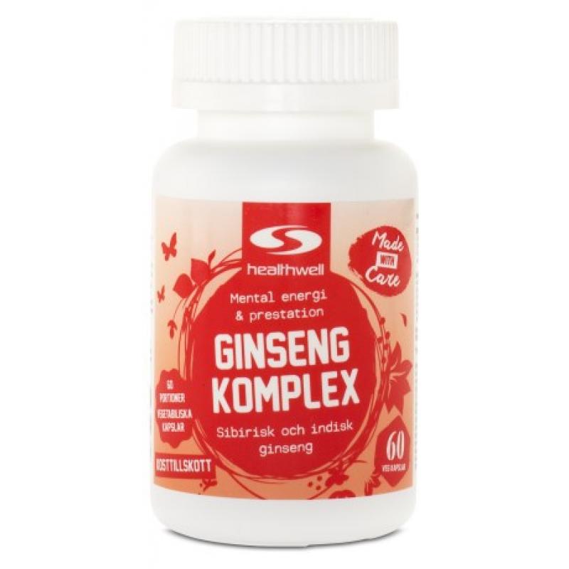 Healthwell Ginseng Komplex 60 kapslar