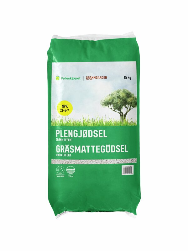 Granngården Gräsgödsel Grön Effekt 15 kg