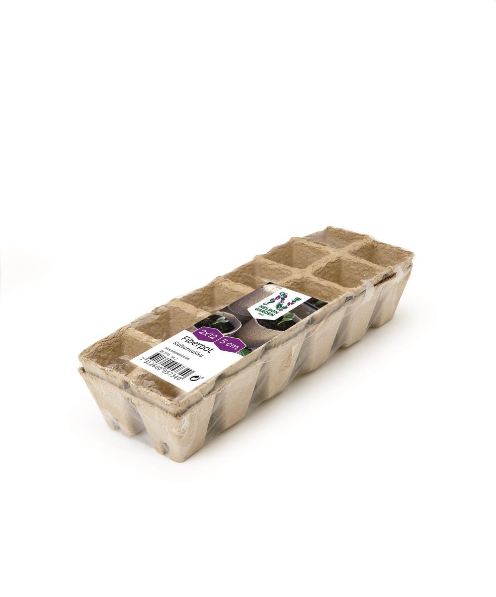 Nelson Garden Fiberkruka fyrkantig 5 cm (2 × 12-pack)