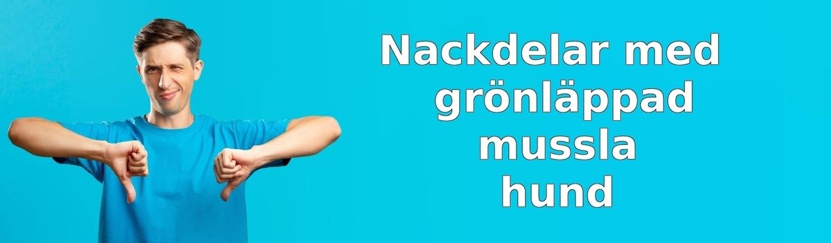 Nackdelar med grönläppad mussla för hund