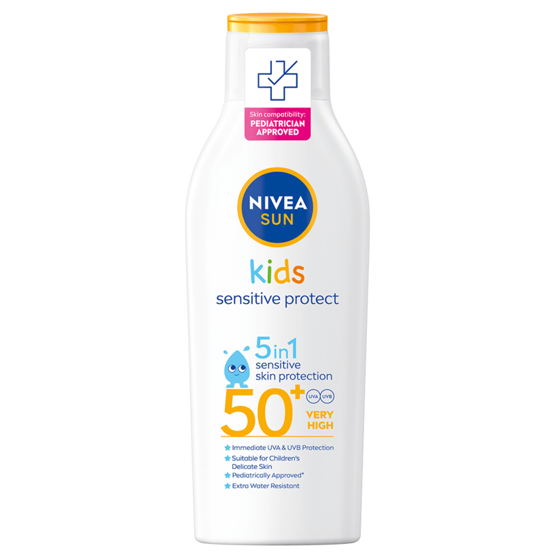 NIVEA Sun Kids Sensitive Protect & Play Lotion SPF 50+ 200 ml
