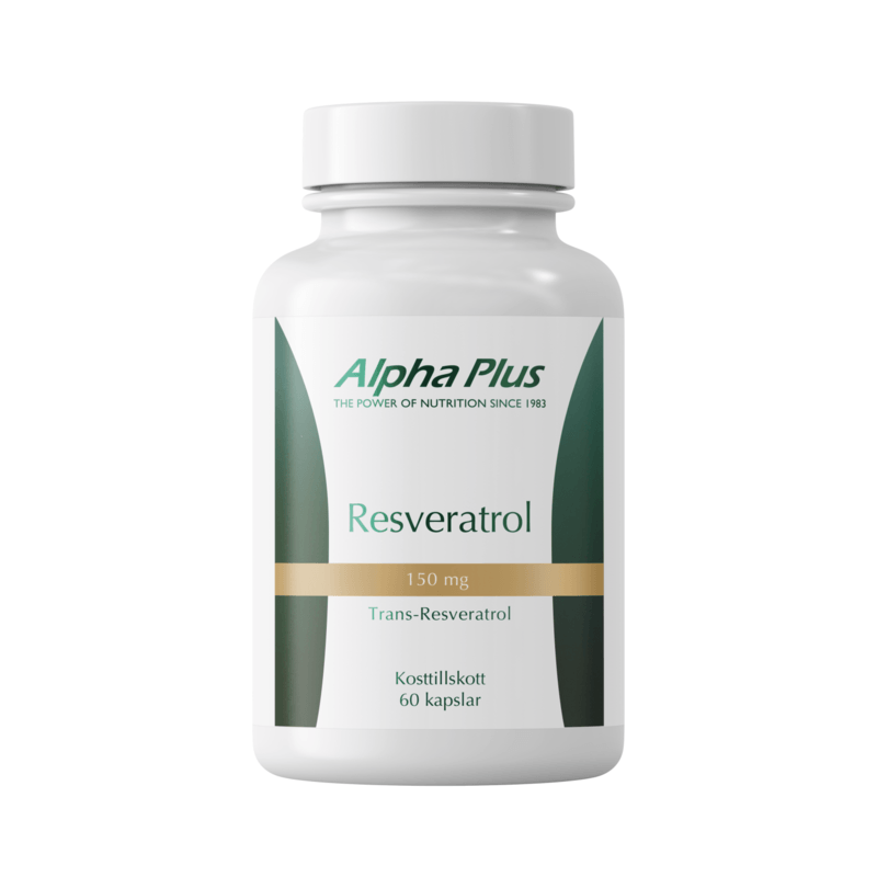 Alpha Plus Resveratrol 150 mg, 60 kapslar