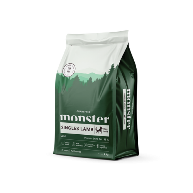 Monster Dog Grain Free Singles Lamb 2 kg