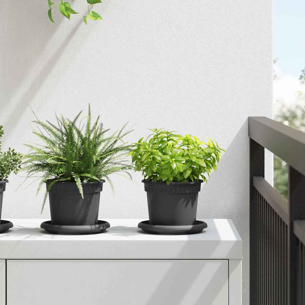 vidaXL rund blomkruka 12,5 cm (24-pack)