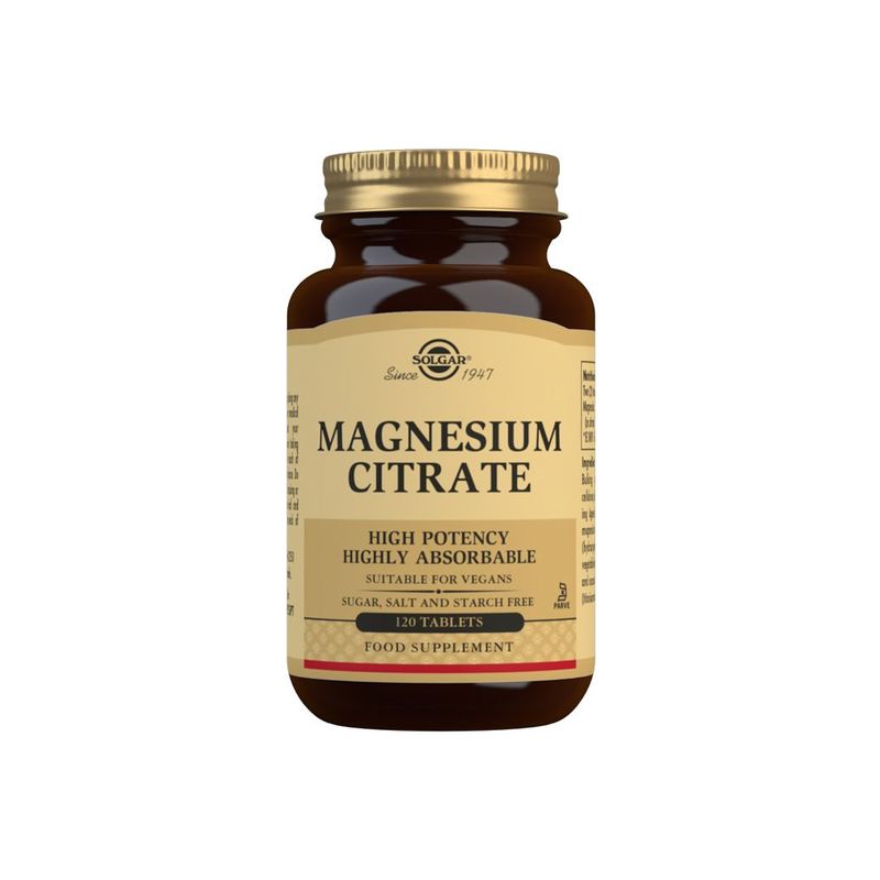 Solgar Magnesium Citrate 120 tabletter