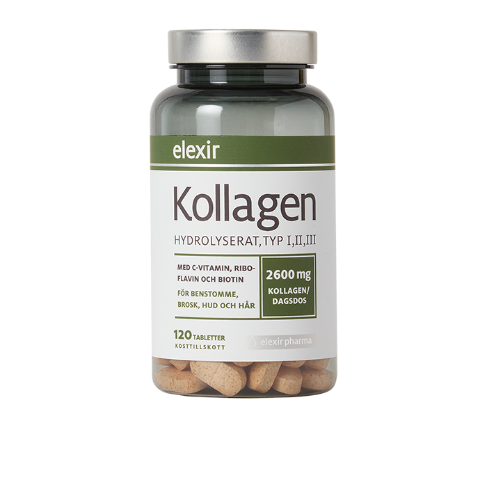 Elexir Pharma Kollagen Hydrolyserat 120 tabletter