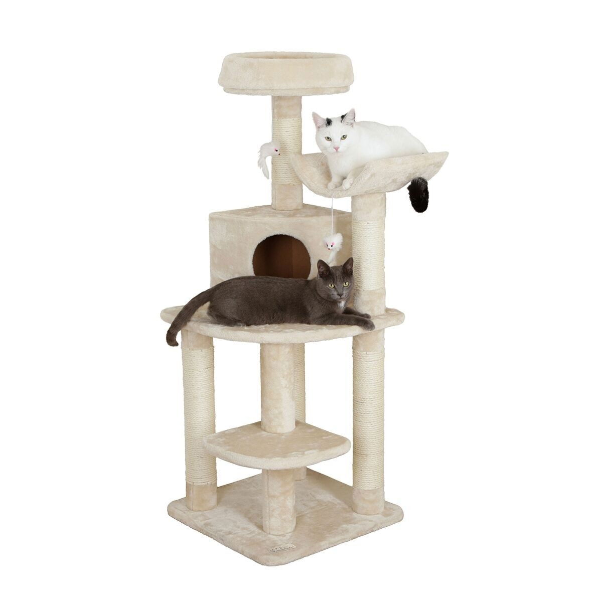 Kerbl Zirc hörnklösträd 130 cm beige