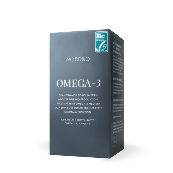 Nordbo Omega-3 ASC 120 kapslar