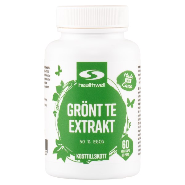 Healthwell Grönt Te Extrakt 60 kapslar