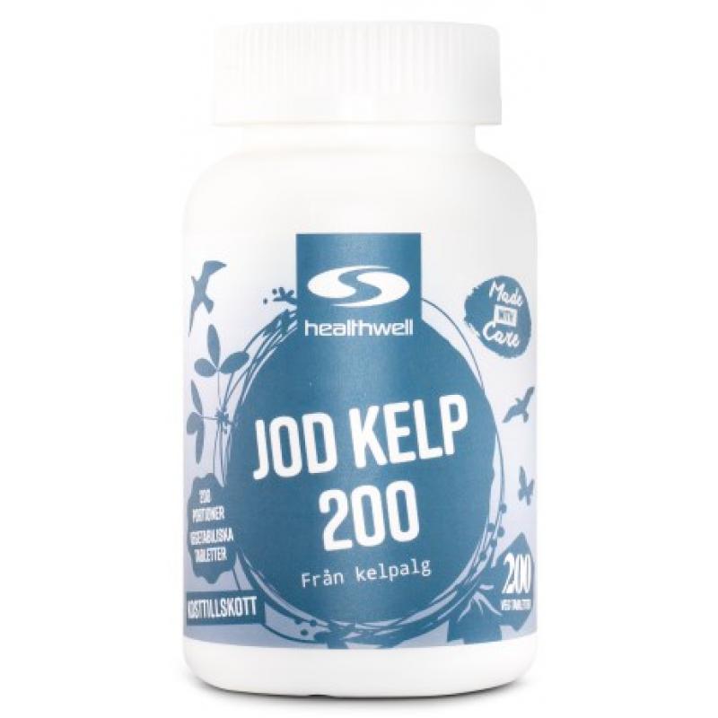 Healthwell Jod Kelp 200, 200 tabletter